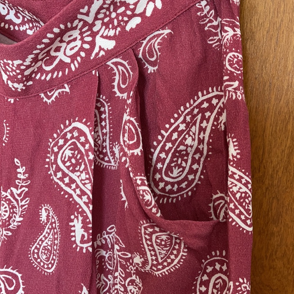 MAJORELLE Pink Paisley Wide-Leg Flare Pants - Picture 7 of 9